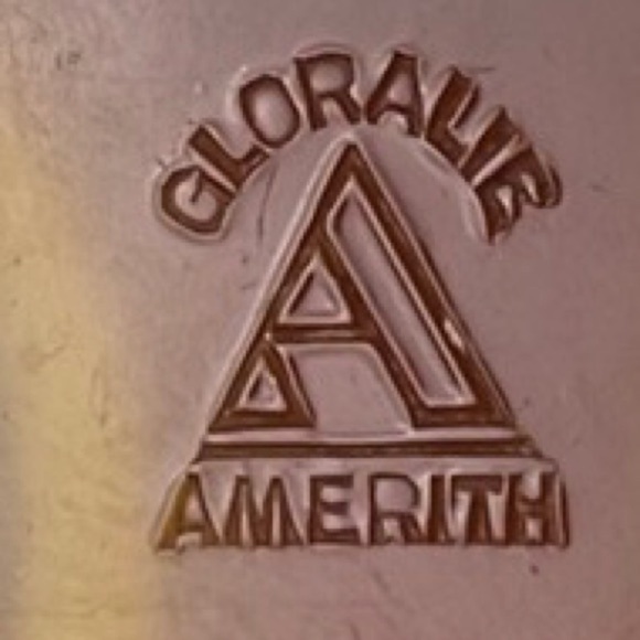 Vanity Mirror 13” Long Yellow Cream Black Celluloid Art Deco - Picture 9 of 10